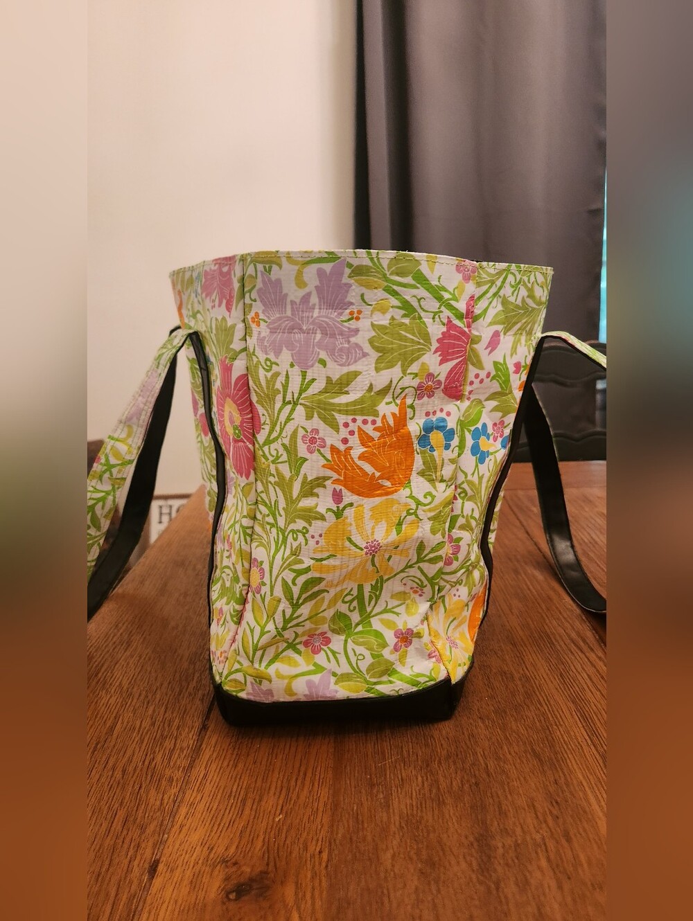 SCOUT Floral Canvas Tote in Pink, Green, Orange, Blue & Black - Picture 5 of 8
